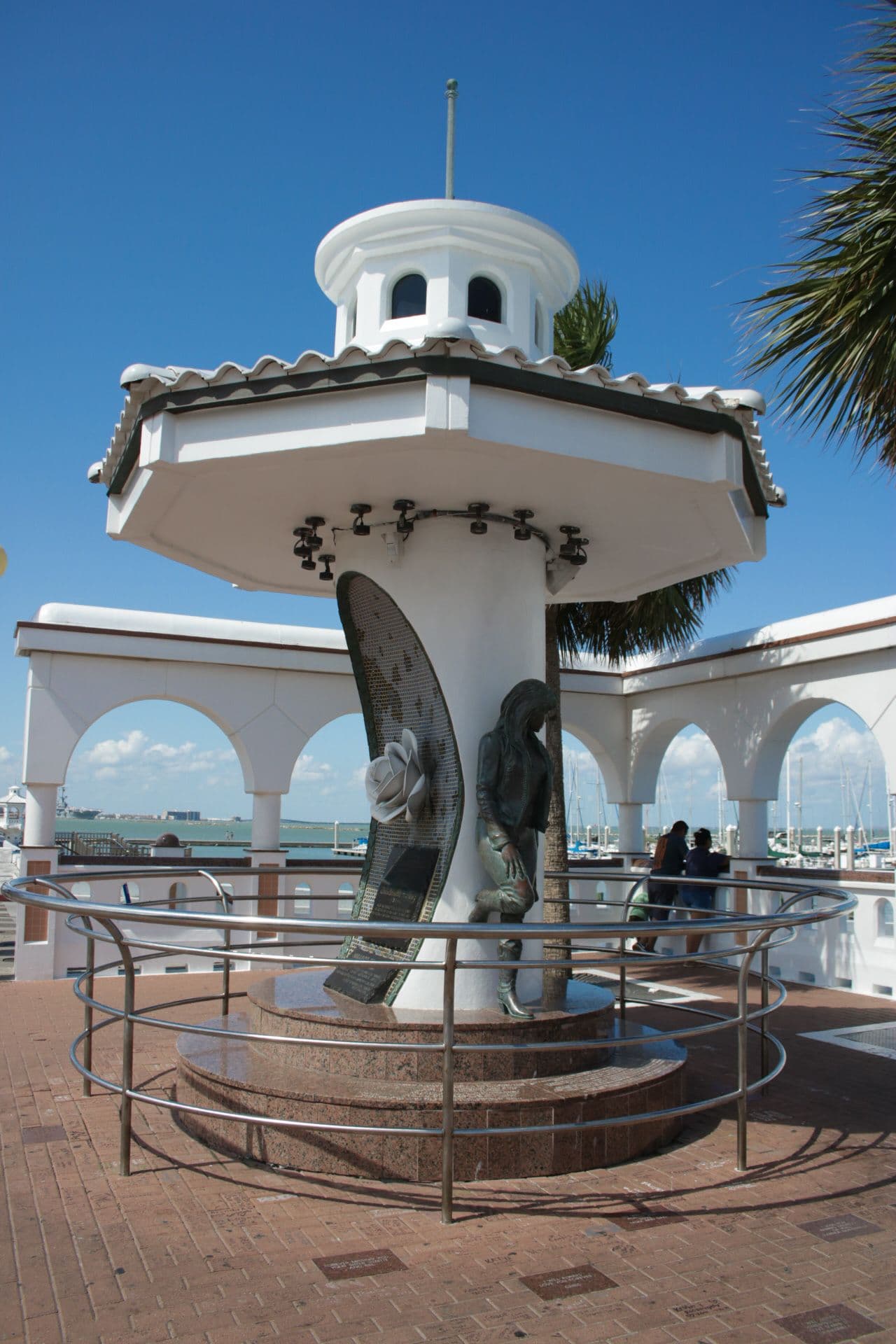 The Mirador de la Flor gazebo on the Corpus Christi bayfront honoring Selena